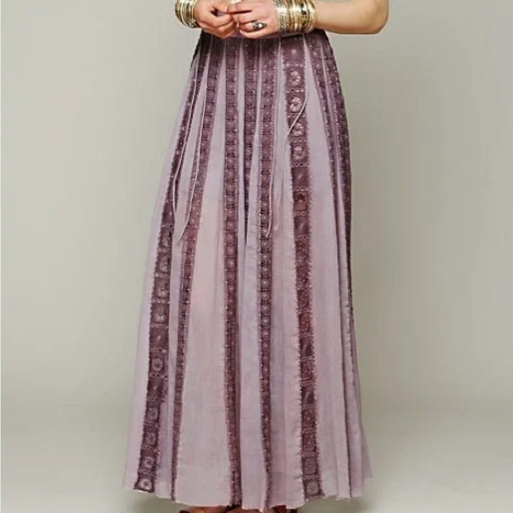 Free People Ribbon Corset Skirt (Sz:Small) - Picture 3 of 3